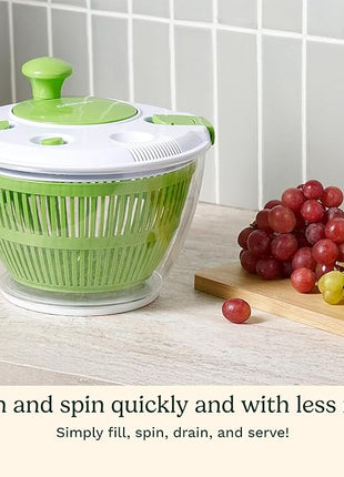 Cuisinart Salad Spinner- Wash, Spin & Dry Salad Greens, Fruits & Vegetables, 3qt, CTG-00-SSAS (Pack of 4)