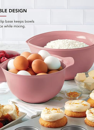 KitchenAid Universal Nesting Plastic Mixing Bowls, Set of 4, 1.5 quart, 2.5 quart, 3.5 quart, 4.5 quart