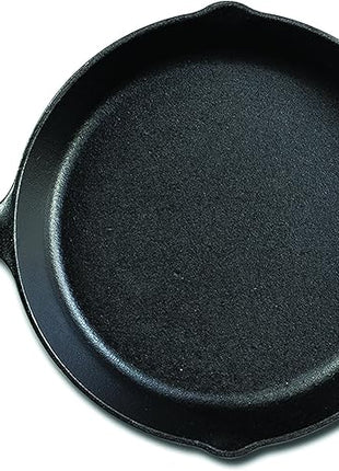 Lodge 12 Inch Cast Iron Pre-Seasoned Skillet – Signature Teardrop Handle - Use in the Oven, on the Stove, on the Grill, or Over a Campfire - Black