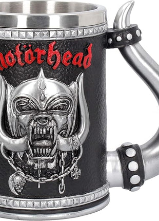 Nemesis Now Motorhead Tankard Mug 14cm Black, Resin w/Stainless Steel Insert
