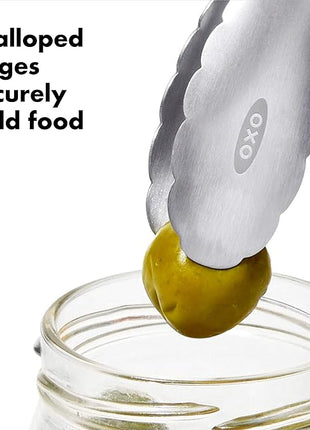 OXO Good Grips 7-Inch Mini Tongs, Stainless Steel