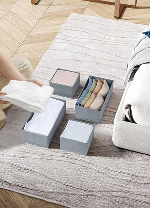 DIMJ drawer organizers for clothing, 16 Pack, Gray