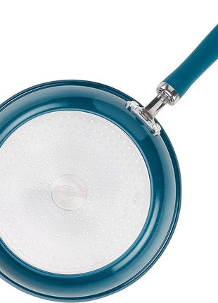 Rachael Ray Create Delicious Nonstick Cookware Pots and Pans Set, 13 Piece, Teal Shimmer