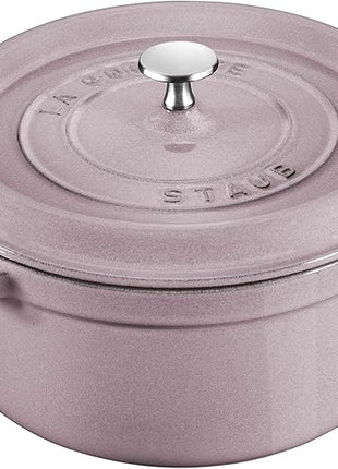 STAUB Cast Iron 7-qt Round Cocotte - Lilac