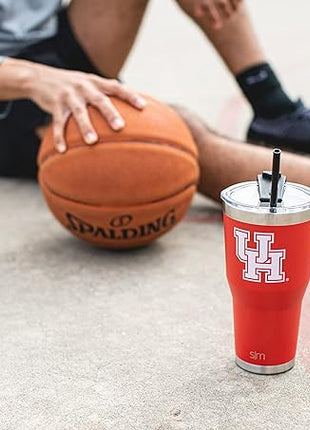 Simple Modern Officially Licensed Collegiate Jackson State Tigers Tumbler with Straw and Flip Lid | Insulated Stainless Steel 30oz Thermos | Cruiser Collection | Jackson State University