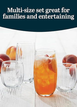 Libbey Samba 16-piece Drinkware Glass Set