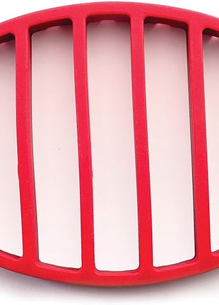Norpro 405 Oval Silicone Roast Rack, Red 9x6