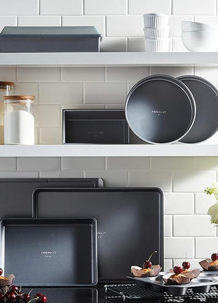 Calphalon 10-Piece Nonstick Bakeware Set Includes Baking Sheet Cookie Sheet Cake Pans Muffin Pan and More Dishwasher Safe Silver