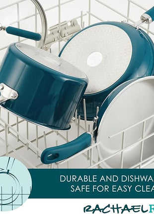 Rachael Ray Create Delicious Deep Nonstick Frying Pan / Fry Pan / Skillet - 12.5 Inch, Blue