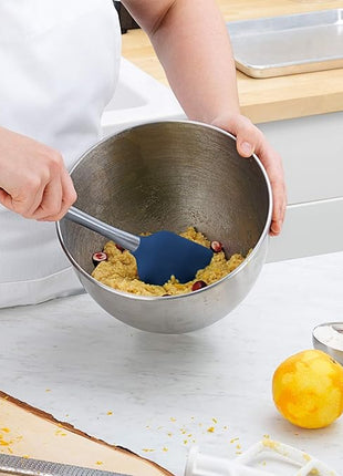 Tovolo Flex-Core Stainless Steel Handled Spatula, Heat-Resistant & BPA-Free Silicone Turner Head, Safe for Cast Iron & Non-Stick Cookware, Dishwasher-Safe: Home & Kitchen