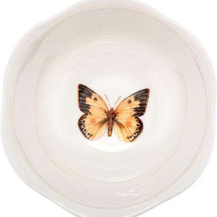 Lenox 806737 Butterfly Meadow Dessert Bowl, Multicolor, 1 Count (Pack of 2)
