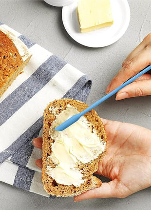 Boao 6 Pieces Mini Spatula, Multicolor Makeup Small Tiny Spatula for Cosmetics and Kitchen Jar Food Bottle, 3 Sizes(Pastel Colors)