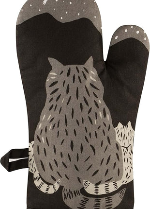 Blue Q Then Make Your Own Dinner Funny Oven Mitts - Cute Oven Mitts, Home Kitchen Gifts, Cooking Accessories, Super-Insulated Quilting, Comfy Natural-Fitting Shape, 100% Cotton, Size 12.5" L x 7.5" W