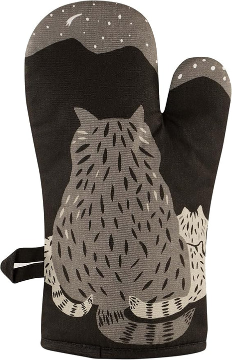 Blue Q Then Make Your Own Dinner Funny Oven Mitts - Cute Oven Mitts, Home Kitchen Gifts, Cooking Accessories, Super-Insulated Quilting, Comfy Natural-Fitting Shape, 100% Cotton, Size 12.5" L x 7.5" W