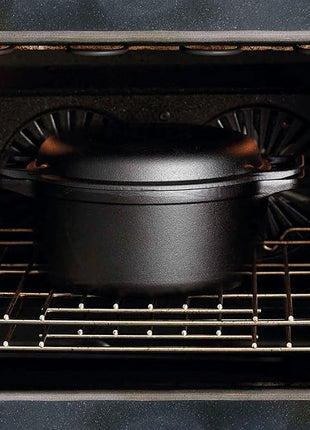 Victoria 6-Quart Cast Iron Combo Cooker, Combination Dutch Oven and Skillet, Made in Colombia, 2-Piece Set