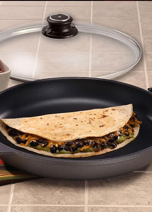 Swiss Diamond Frying Pans Nonstick with Lid, Features Nonstick Diamond Coated Aluminum Skillets and Oven Safe Frying Pans with Lids, Cover Included, 11 Inch