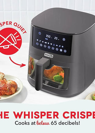 DASH 7qt Clear View Digital Air Fryer - Forged Iron