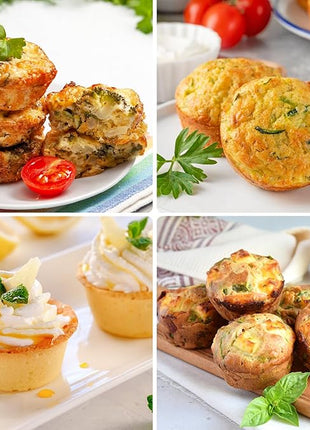 2 Pack Egg Bites Silicone Mold for Air Fryer, 7 Cups Muffin Pan Non-Stick Cupcake Baking Molds for Oven, Air Fryer, Pot