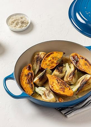 Le Creuset Enameled Cast Iron Signature Braiser, 3.5 qt., Marseille