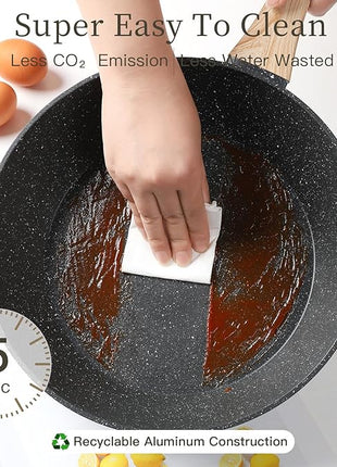 21PCS Pots and Pans Set Non Stick Cookware Set Nonstick with Cooking Set