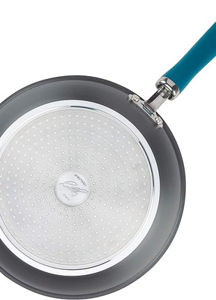 Rachael Ray Create Delicious Deep Hard Anodized Nonstick Frying Pan / Fry Pan / Hard Anodized Skillet - 10.25 Inch, Gray