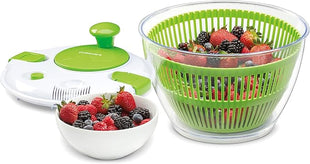 Cuisinart Large Spin Stop Salad Spinner- Wash, Spin & Dry Salad Greens, Fruits & Vegetables, 5qt, CTG-00-SAS1 (Pack of 4)