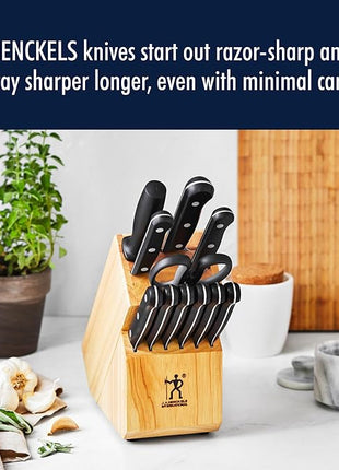 HENCKELS Solution Razor-Sharp 2-pc Knife Set, Santoku Knife 5 Inch, Santoku Knife 7 Inch, German Engineered Informed by 100+ Years of Mastery, Stainless Steel