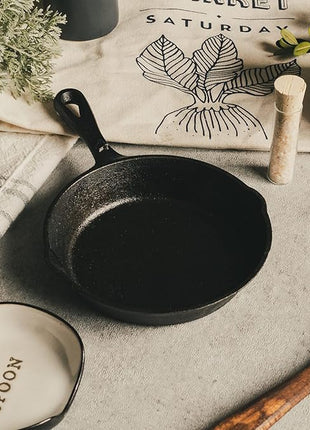 Backcountry Iron 6-1/2 Inch Round Small Pre-Seasoned Cast Iron Skillet