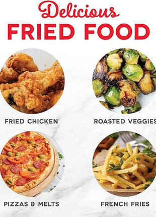 DASH Tasti-Crisp™ Electric Air Fryer Oven, 2.6 Qt., Black – Compact Air Fryer for Healthier Food in Minutes, Ideal for Small Spaces - Auto Shut Off, Digital, 1000-Watt