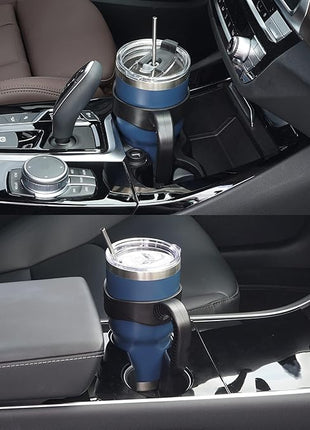 WETOWETO 30 oz Tumbler Stainless Steel Vacuum Insulated Coffee Cup with Handle, Double Wall Vacuum Coffee Thermal Cups for Hot and Cold drinks, Suitable for Travel (Navy Blue, 1 Pack)