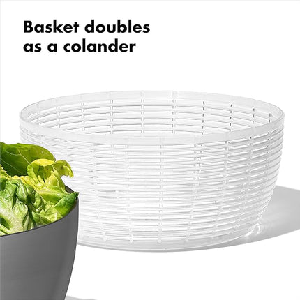 OXO Good Grips Stainless Steel Salad Spinner, 6.34 Qt. (Pack of 4)