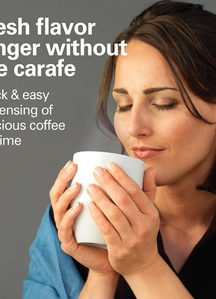 Hamilton Beach One Press Programmable Dispensing Drip Coffee Maker with 12 Cup Internal Brew Pot, Removable Water Reservoir, Black & Stainless Steel (48465)