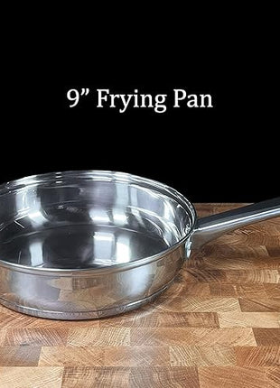 Concord Cookware 7-Piece Stainless Steel Cookware Set, includes Pots and Pans