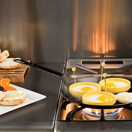 Lodge Pre-Seasoned Carbon Steel Skillet - Use in the Oven, on the Stove, on the Grill, or Over a Campfire - 12 Inch