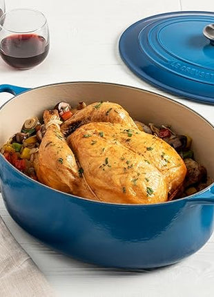 Le Creuset Enameled Cast Iron Signature Oval Dutch Oven, 8 qt., Sea Salt
