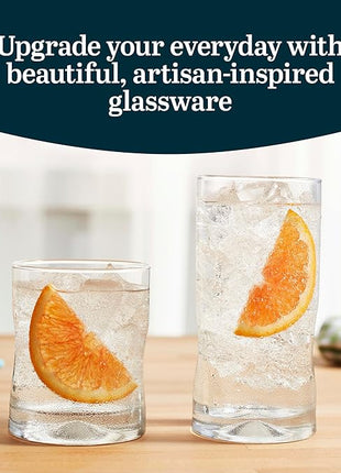 Libbey Impressions 16-Piece Tumbler and Rocks Glass Set