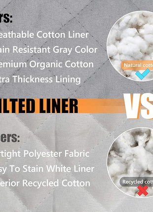 Rorecay 6pcs Oven Mitts and Pot Holders Sets Heat Resistant 500 Degrees, Extra Long and Non-Slip Silicone Oven Gloves Potholders Hot Pads for Kitchen Baking Cooking, Quilted Liner, Black