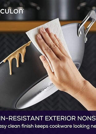 Circulon A1 Series with ScratchDefense Technology Nonstick Induction Wok with Lid, 14 Inch, Graphite