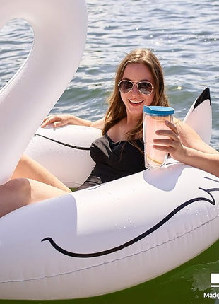 Tervis Clear & Colorful Tabletop Made in USA Double Walled Insulated Tumbler Travel Cup Keeps Drinks Cold & Hot, 24oz - 2pk, Clear and Red