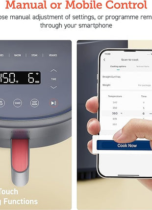 COSORI Air Fryer 4 Qt, 7 Cooking Functions Airfryer, 150+ Recipes on Free App, 97% less fat Freidora de Aire, Dishwasher-safe, Designed for 1-3 People, Lite 4.0-Quart, Smart, Truffle Gray