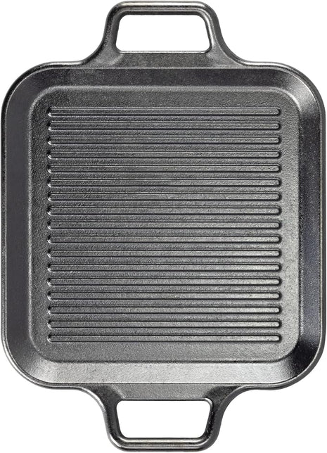 Lodge BOLD 12 Inch Seasoned Cast Iron Grill Pan with Loop Handles; Design-Forward Cookware