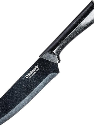 CUISINART Cutlery Knife Set, 12pc Metallic Cutlery Knife Set with Blade Guard , Lightweight, Stainless Steel, Durable & Dishwasher Safe, C55-12PMB,Black