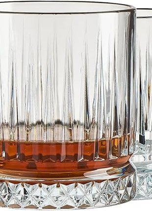 Pasabahce Exclusive Whiskey & Cocktail Glasses Set Of 4 - Premium Old Fashioned Glasses - Premium Scotch, Bourbon, Liquor, Rum Glasses - 11.75 Oz Drinking Glasses - Perfect for Parties, Gifts