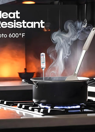 Silicone Spatula Set - Turner Spatulas Silicone Heat Resistant 600°F - Slotted & Solid Spatula for Cooking Fish, Eggs, Pancakes Flipper – Spatulas for kitchen use – Mist