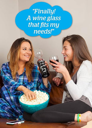 BigMouth Inc Ultimate Wine Bottle Glass, Holds Full Bottle of 750 Milliliters