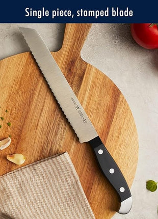 HENCKELS Premium Quality 15-Piece Knife Set with Block, Razor-Sharp, German Engineered Knife Informed by over 100 Years of Masterful Knife Making, Lightweight and Strong, Dishwasher Safe