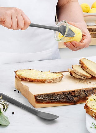 Tovolo Flex-Core All-Silicone Mini Spatula & Spoonula, Kitchen Utensil Set of 2, Heat-Resistant & BPA-Free Silicone Spatula & Spoonula, Safe for Cast Iron & Non-Stick Cookware, Dishwasher-Safe