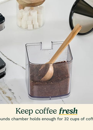 Cuisinart Coffee Grinder, Electric One-Touch Automatic Burr Coffee Grinder with 18-Position Grind Selector, Cup Size Selector for 4 – 18 Cups, DBM-8P1, Black Stainless