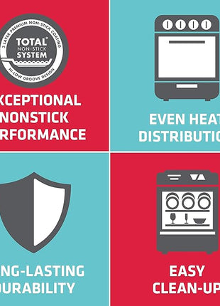 Circulon Symmetry Hard Anodized Nonstick Stir Fry / Wok Pan with Helper Handle - 14 Inch, Black