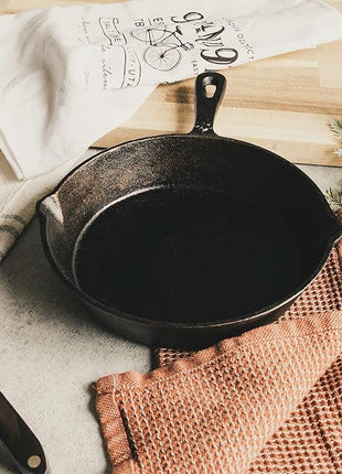 Backcountry Iron 8 Inch Round Medium Pre-Seasoned Cast Iron Skillet